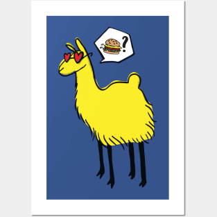 Hungry Llama Posters and Art